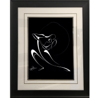 Kissing Dancing Couple, invert