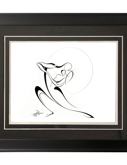 Kissing-Dancing-Couple, white