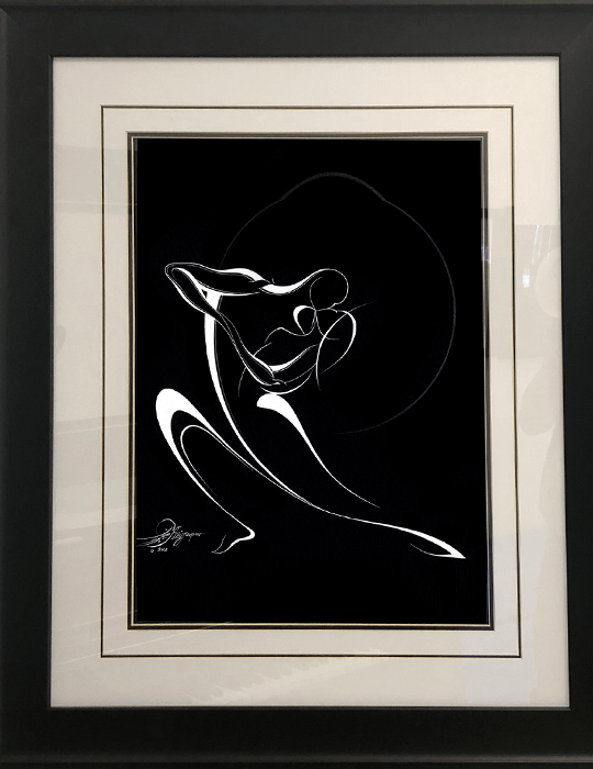 Kissing Dancing Couple, invert