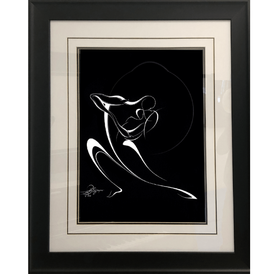 Kissing Dancing Couple, invert